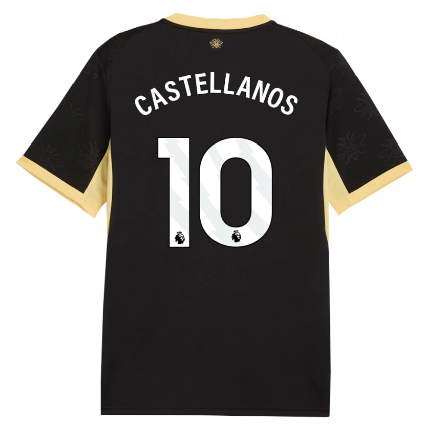 Danxen Donna Maglia Deyna Castellanos #10 Giallo Nero Kit Gara Away 2026/27 Maglietta