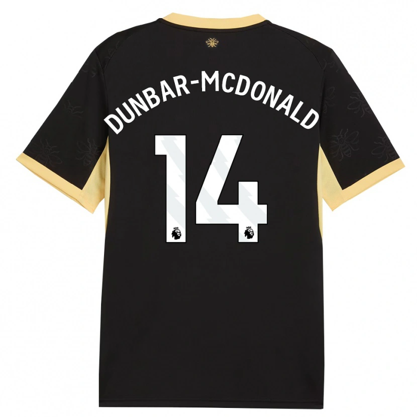 Danxen Donna Maglia Christian Dunbar-Mcdonald #14 Giallo Nero Kit Gara Away 2026/27 Maglietta