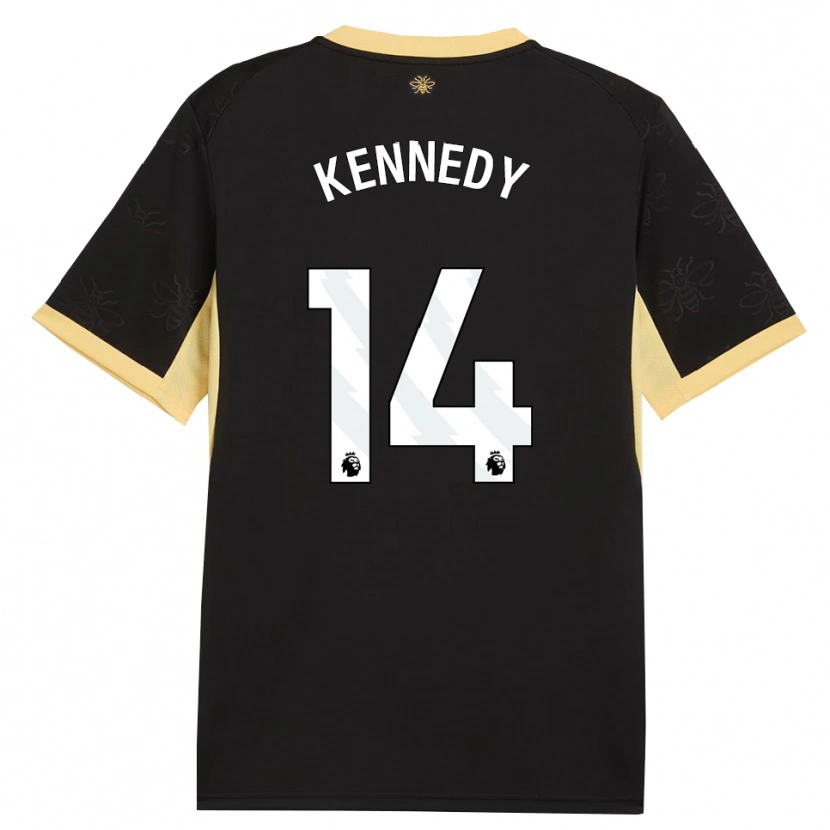Danxen Donna Maglia Alanna Kennedy #14 Giallo Nero Kit Gara Away 2026/27 Maglietta