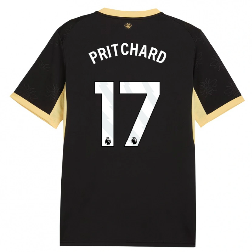 Danxen Donna Maglia Poppy Pritchard #17 Giallo Nero Kit Gara Away 2026/27 Maglietta