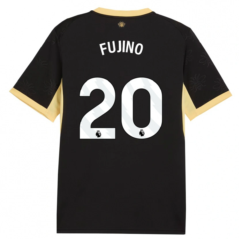 Danxen Donna Maglia Aoba Fujino #20 Giallo Nero Kit Gara Away 2026/27 Maglietta