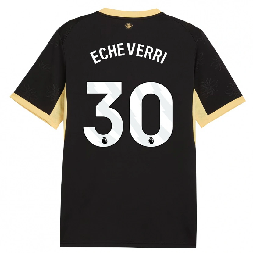 Danxen Donna Maglia Claudio Echeverri #30 Giallo Nero Kit Gara Away 2026/27 Maglietta
