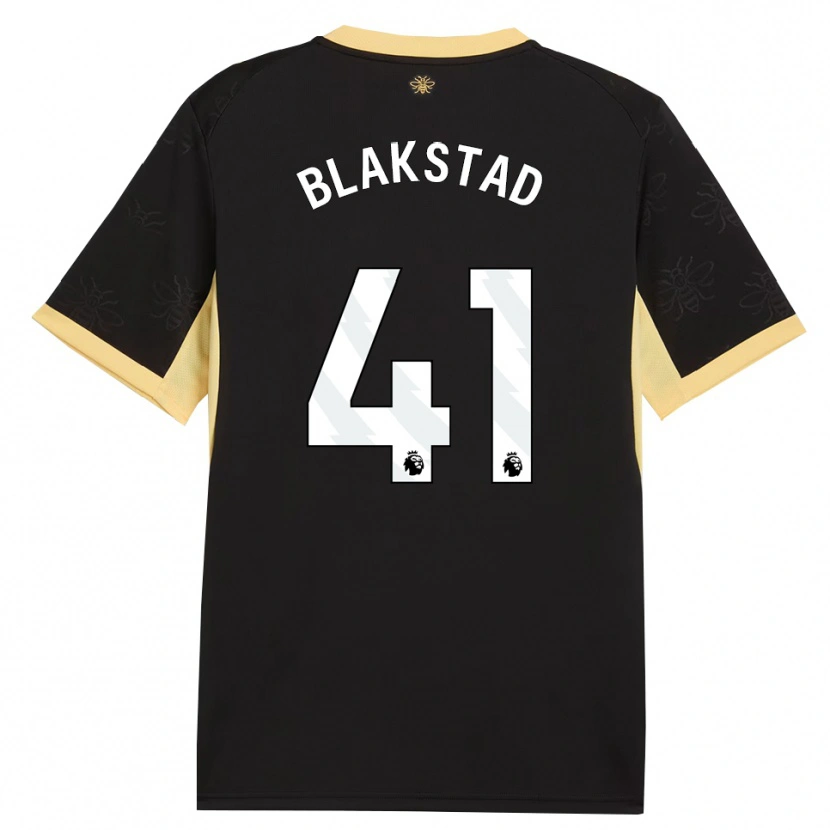 Danxen Donna Maglia Julie Blakstad #41 Giallo Nero Kit Gara Away 2026/27 Maglietta
