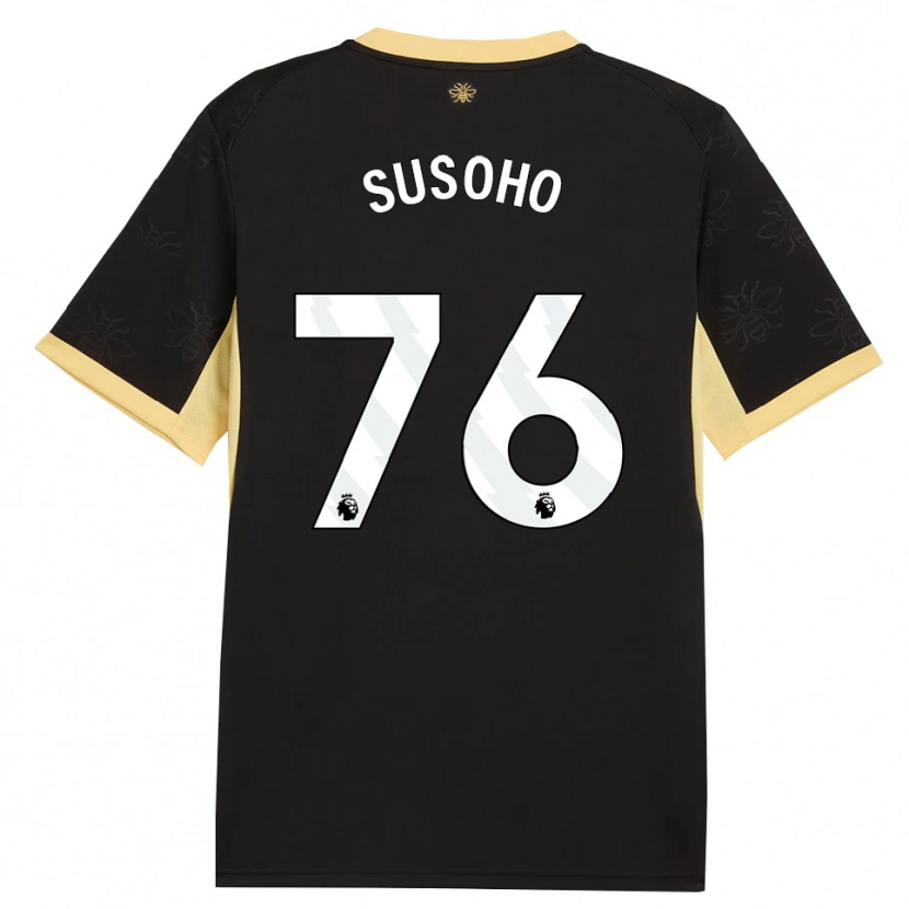 Danxen Donna Maglia Mahamadou Susoho #76 Giallo Nero Kit Gara Away 2026/27 Maglietta