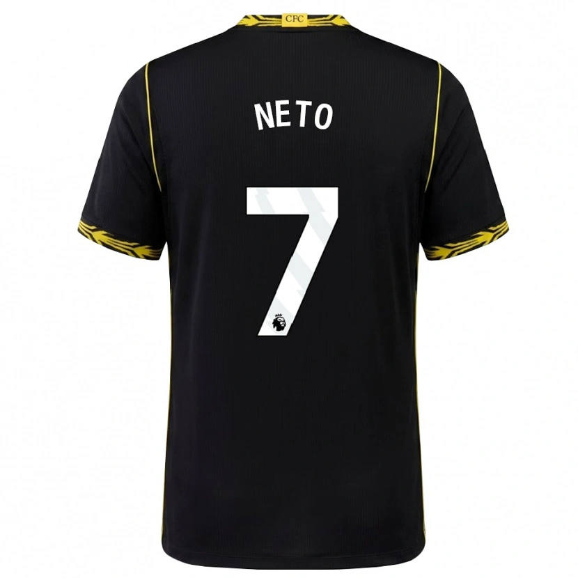 Danxen Donna Maglia Pedro Neto #7 Giallo Nero Kit Gara Away 2026/27 Maglietta