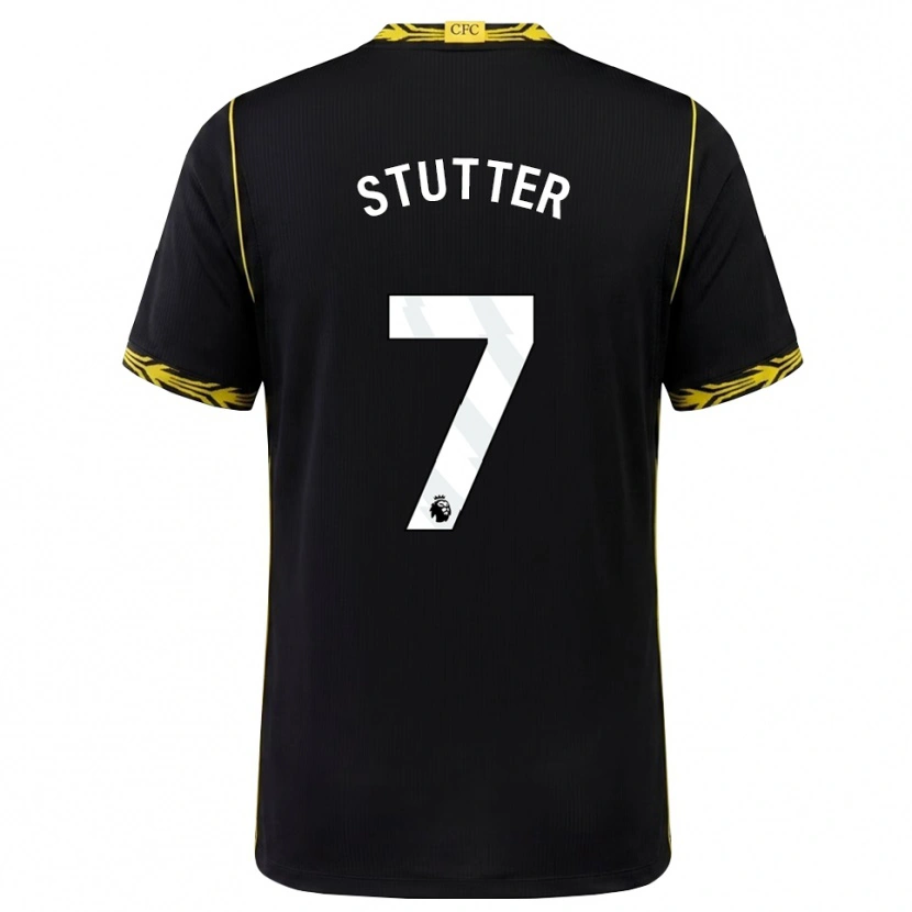 Danxen Donna Maglia Ronnie Stutter #7 Giallo Nero Kit Gara Away 2026/27 Maglietta