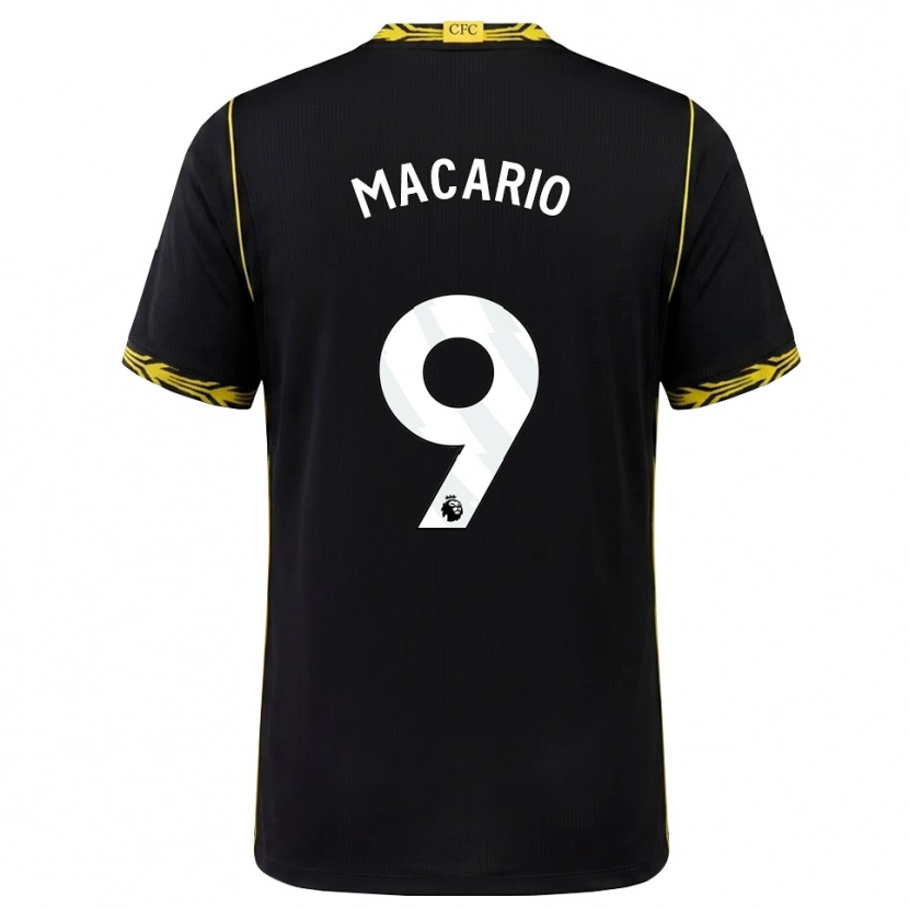 Danxen Donna Maglia Catarina Macario #9 Giallo Nero Kit Gara Away 2026/27 Maglietta