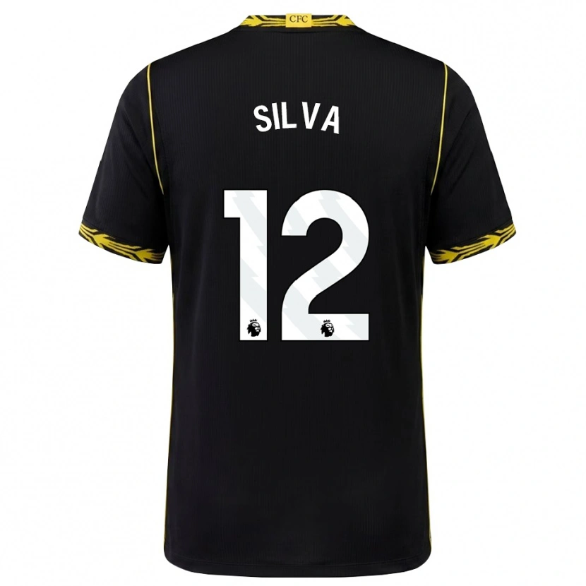Danxen Donna Maglia Isago Silva #12 Giallo Nero Kit Gara Away 2026/27 Maglietta