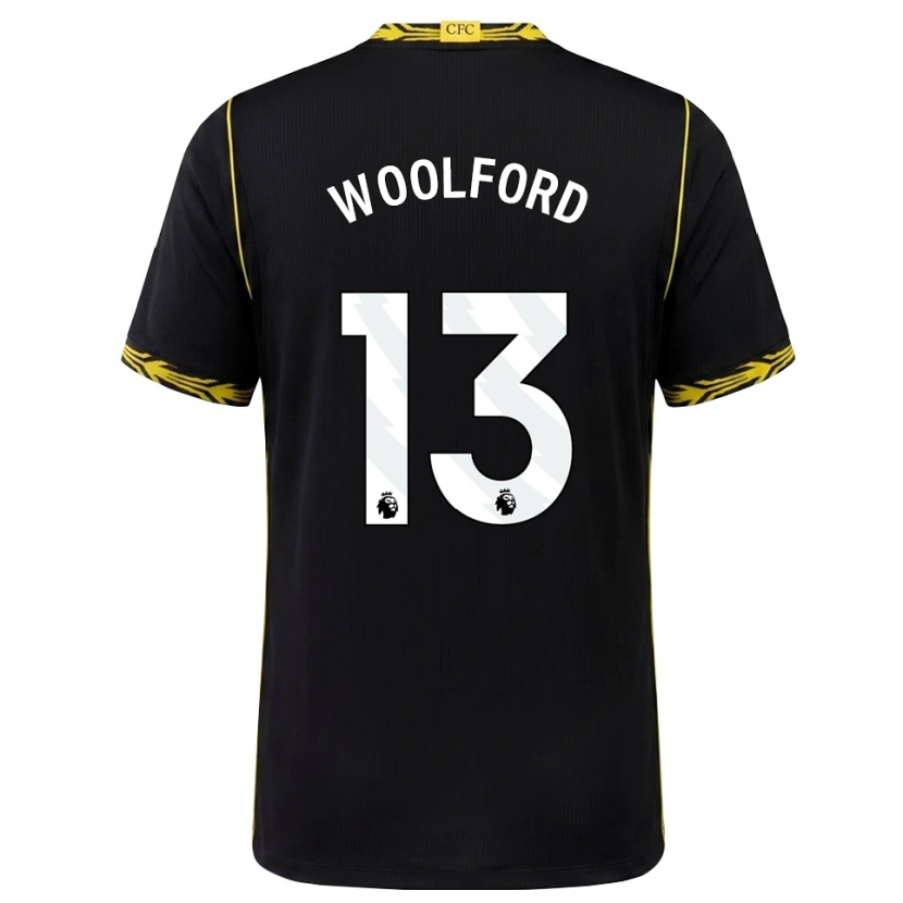 Danxen Donna Maglia Aaron Woolford #13 Giallo Nero Kit Gara Away 2026/27 Maglietta
