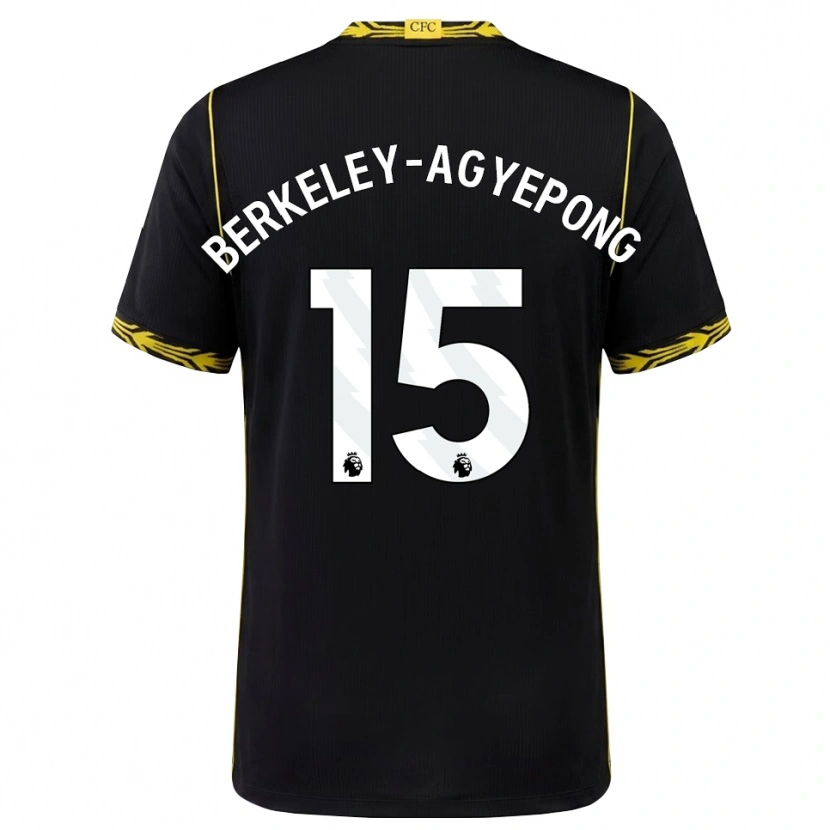 Danxen Donna Maglia Jeremiah Berkeley-Agyepong #15 Giallo Nero Kit Gara Away 2026/27 Maglietta