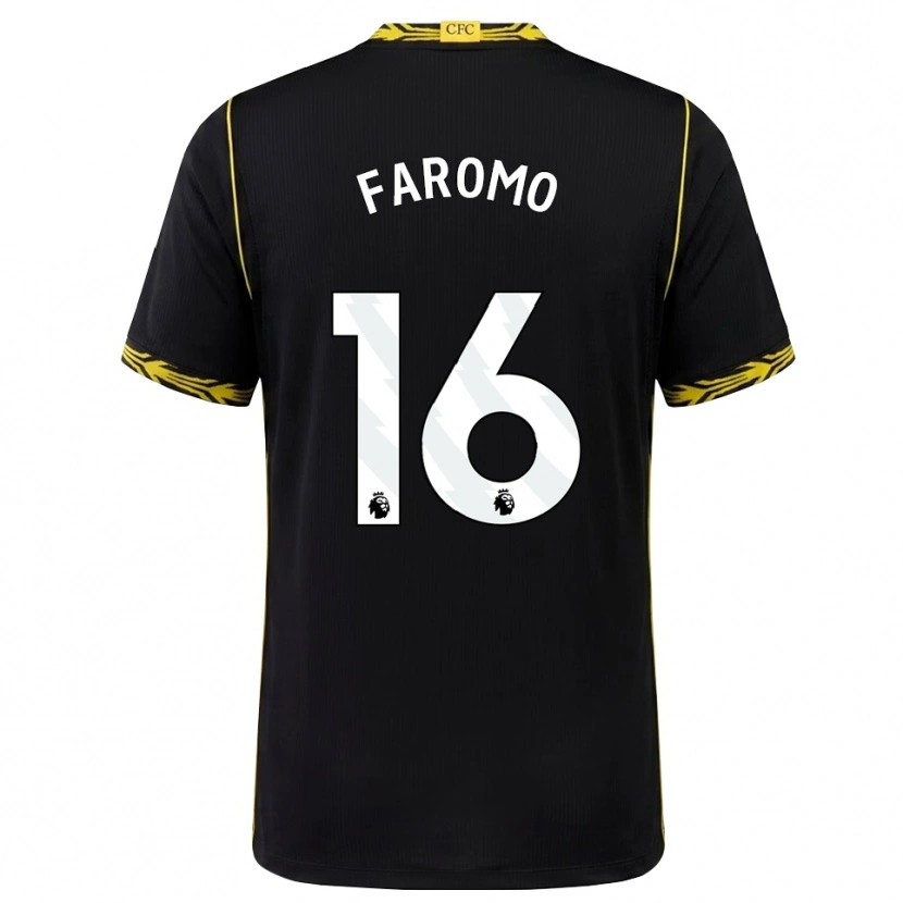 Danxen Donna Maglia Trey Faromo #16 Giallo Nero Kit Gara Away 2026/27 Maglietta