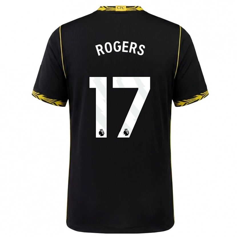 Danxen Donna Maglia Morgan Rogers #17 Giallo Nero Kit Gara Away 2026/27 Maglietta