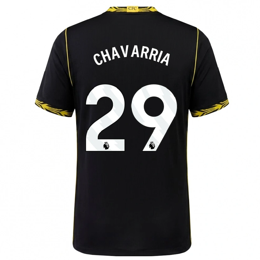 Danxen Donna Maglia Pep Chavarría #29 Giallo Nero Kit Gara Away 2026/27 Maglietta