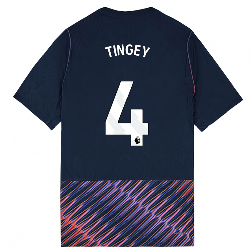 Danxen Donna Maglia Tyler Tingey #4 Blu Reale Bianco Kit Gara Away 2026/27 Maglietta