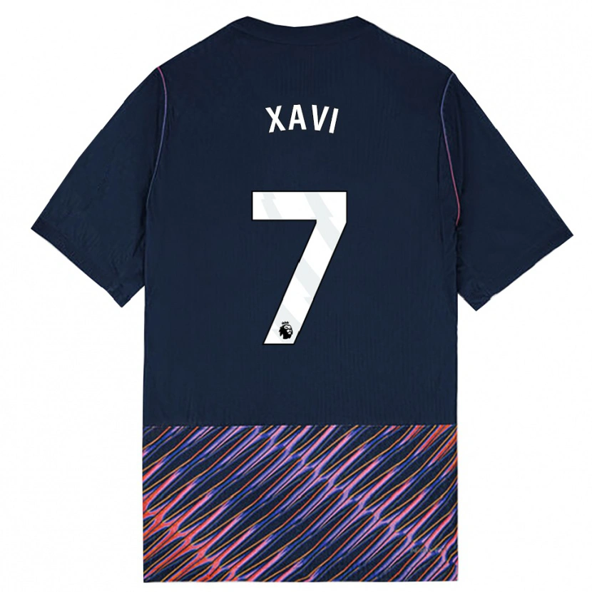 Danxen Donna Maglia Xavi Simons #7 Blu Reale Bianco Kit Gara Away 2026/27 Maglietta
