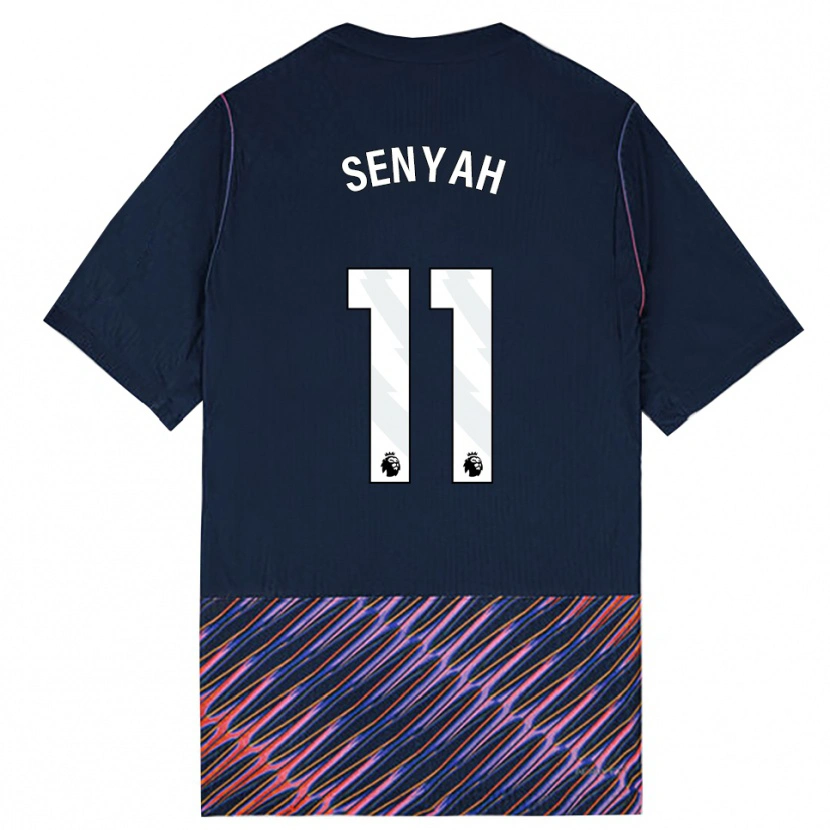 Danxen Donna Maglia Kwasi Senyah #11 Blu Reale Bianco Kit Gara Away 2026/27 Maglietta