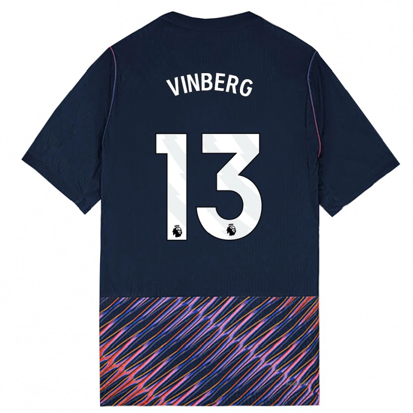 Danxen Donna Maglia Matilda Vinberg #13 Blu Reale Bianco Kit Gara Away 2026/27 Maglietta
