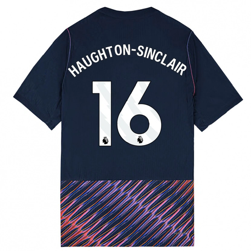 Danxen Donna Maglia Ashiah Haughton-Sinclair #16 Blu Reale Bianco Kit Gara Away 2026/27 Maglietta