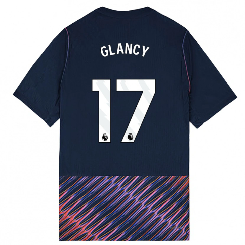 Danxen Donna Maglia Conall Glancy #17 Blu Reale Bianco Kit Gara Away 2026/27 Maglietta