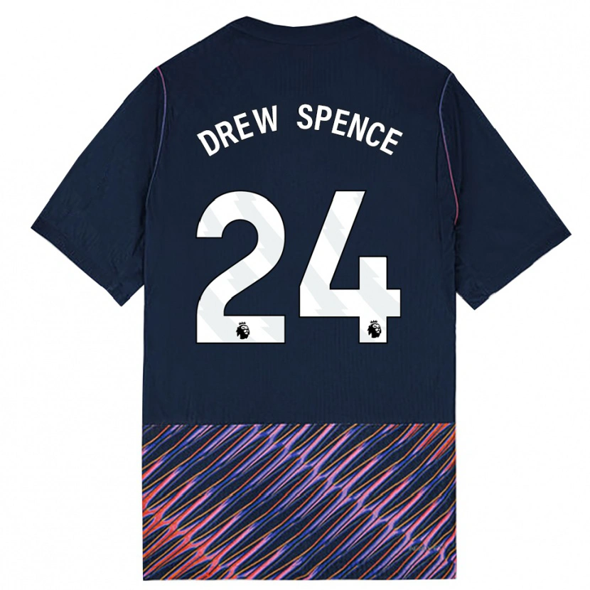 Danxen Donna Maglia Drew Spence #24 Blu Reale Bianco Kit Gara Away 2026/27 Maglietta