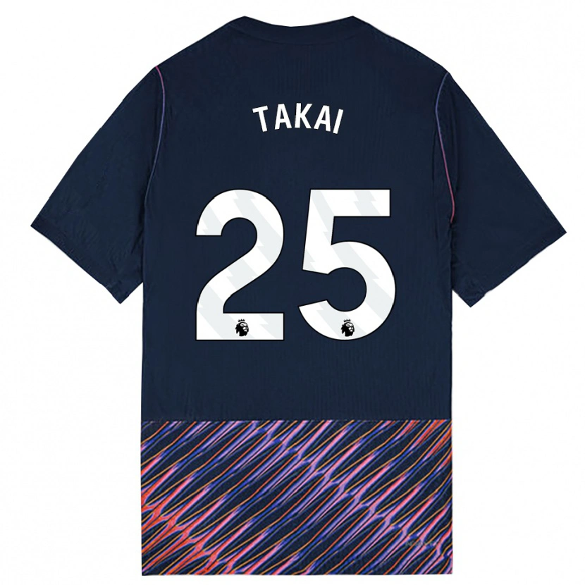 Danxen Donna Maglia Kota Takai #25 Blu Reale Bianco Kit Gara Away 2026/27 Maglietta