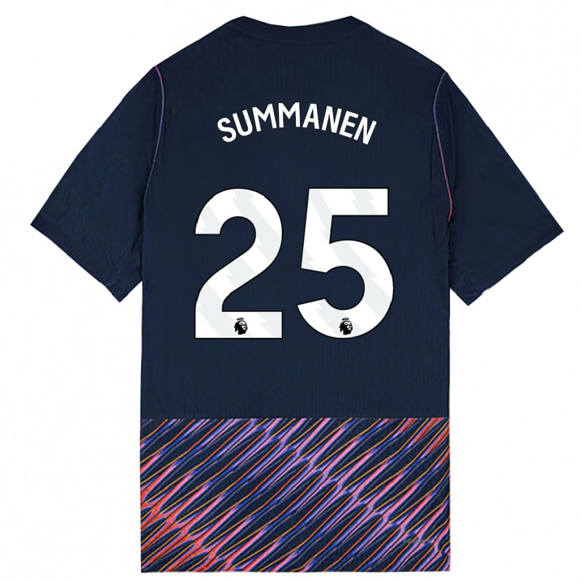 Danxen Donna Maglia Eveliina Summanen #25 Blu Reale Bianco Kit Gara Away 2026/27 Maglietta