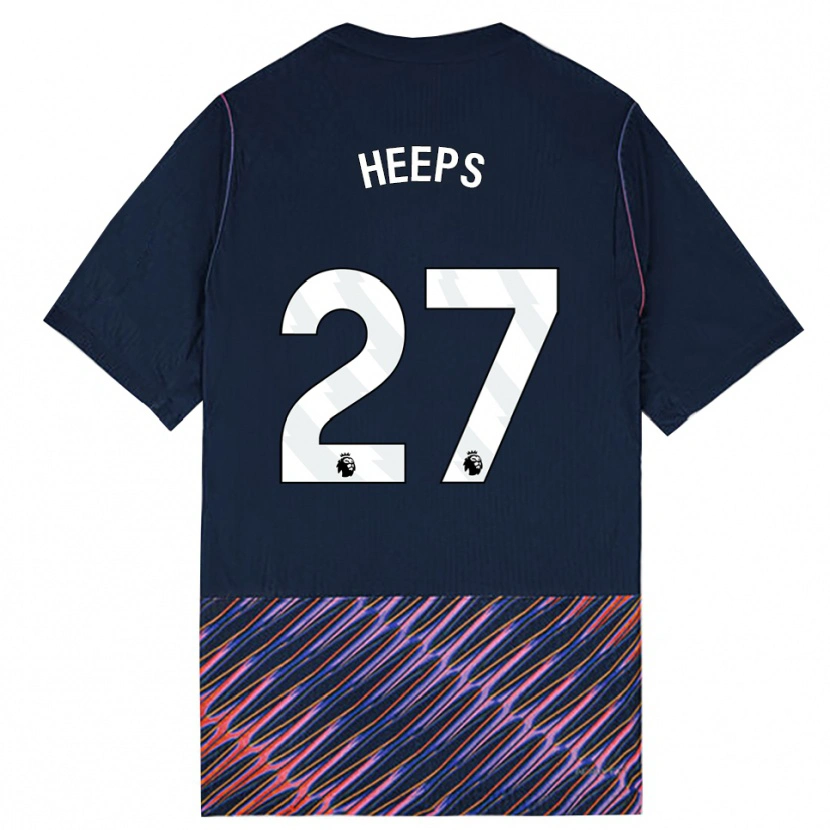 Danxen Donna Maglia Eleanor Heeps #27 Blu Reale Bianco Kit Gara Away 2026/27 Maglietta