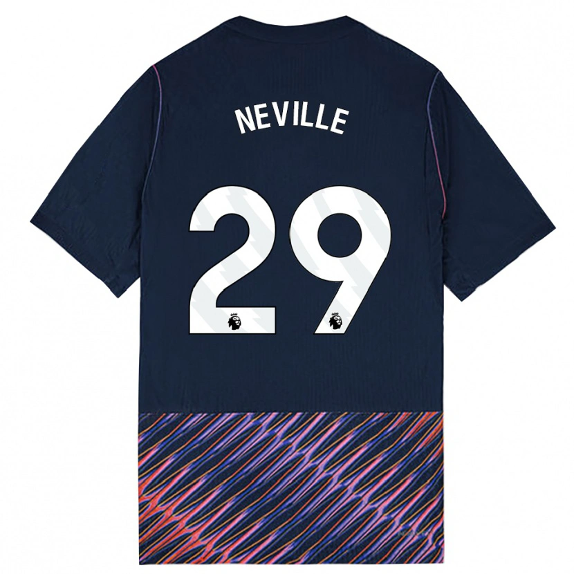 Danxen Donna Maglia Ashleigh Neville #29 Blu Reale Bianco Kit Gara Away 2026/27 Maglietta