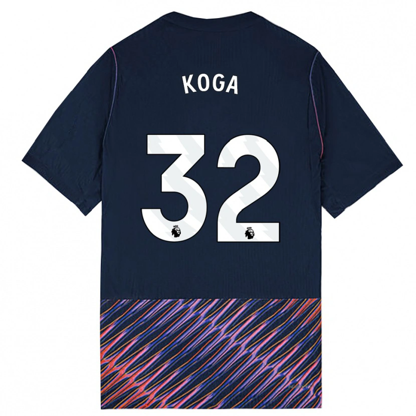 Danxen Donna Maglia Tōko Koga #32 Blu Reale Bianco Kit Gara Away 2026/27 Maglietta