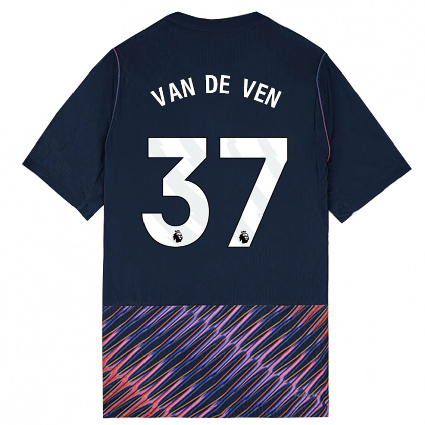 Danxen Donna Maglia Micky Van De Ven #37 Blu Reale Bianco Kit Gara Away 2026/27 Maglietta
