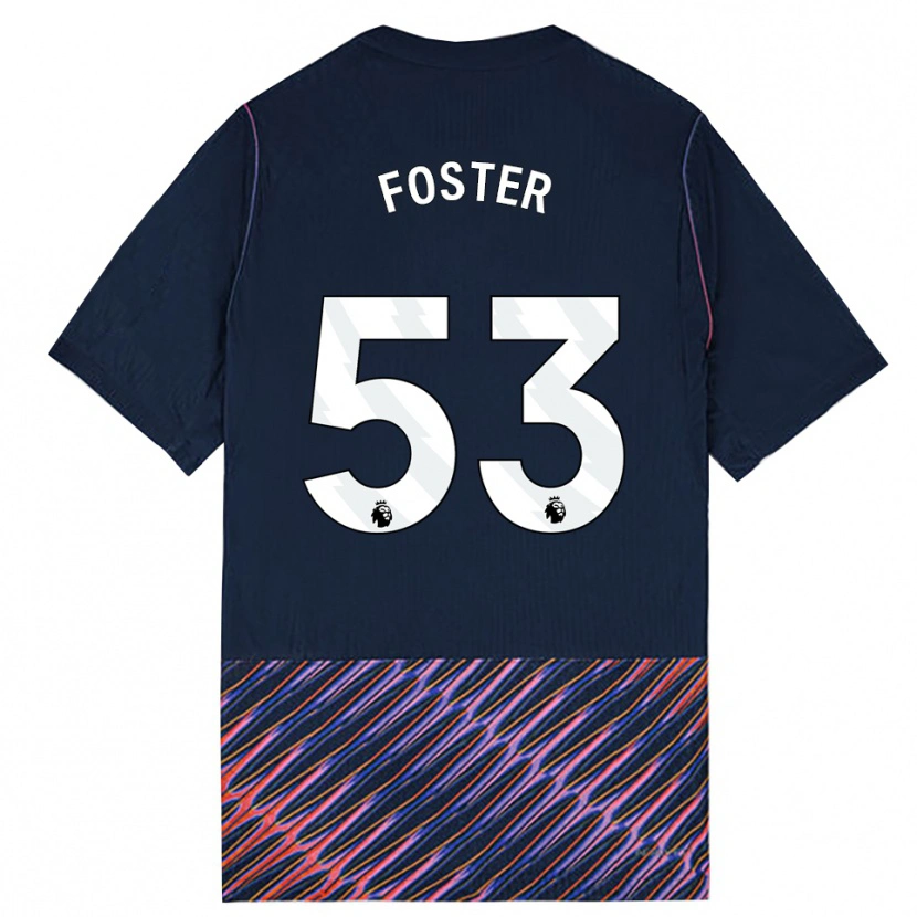 Danxen Donna Maglia Brooklyn Lyons Foster #53 Blu Reale Bianco Kit Gara Away 2026/27 Maglietta