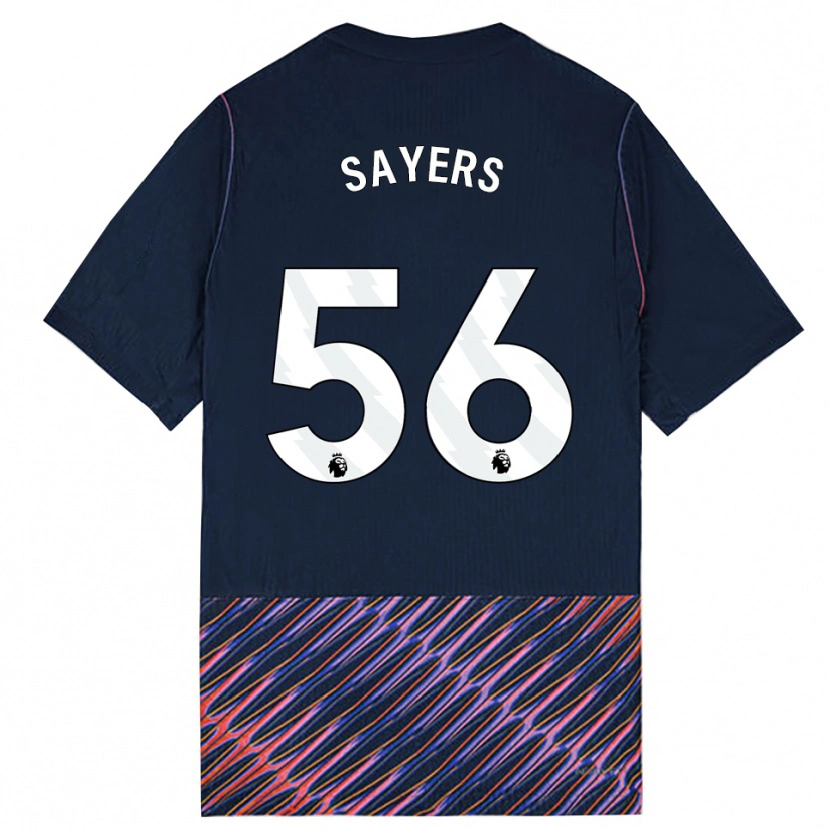 Danxen Donna Maglia Charlie Sayers #56 Blu Reale Bianco Kit Gara Away 2026/27 Maglietta
