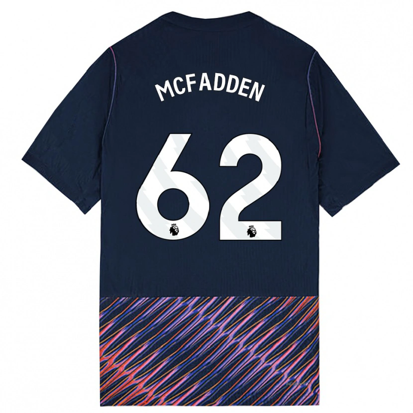 Danxen Donna Maglia Max Mcfadden #62 Blu Reale Bianco Kit Gara Away 2026/27 Maglietta