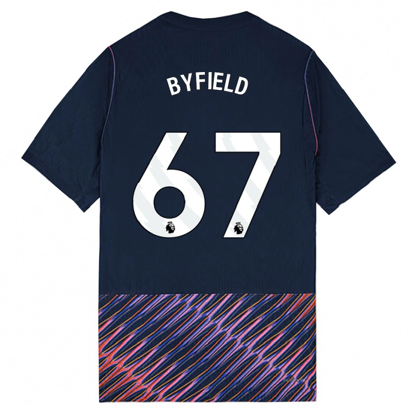 Danxen Donna Maglia Jun'ai Byfield #67 Blu Reale Bianco Kit Gara Away 2026/27 Maglietta
