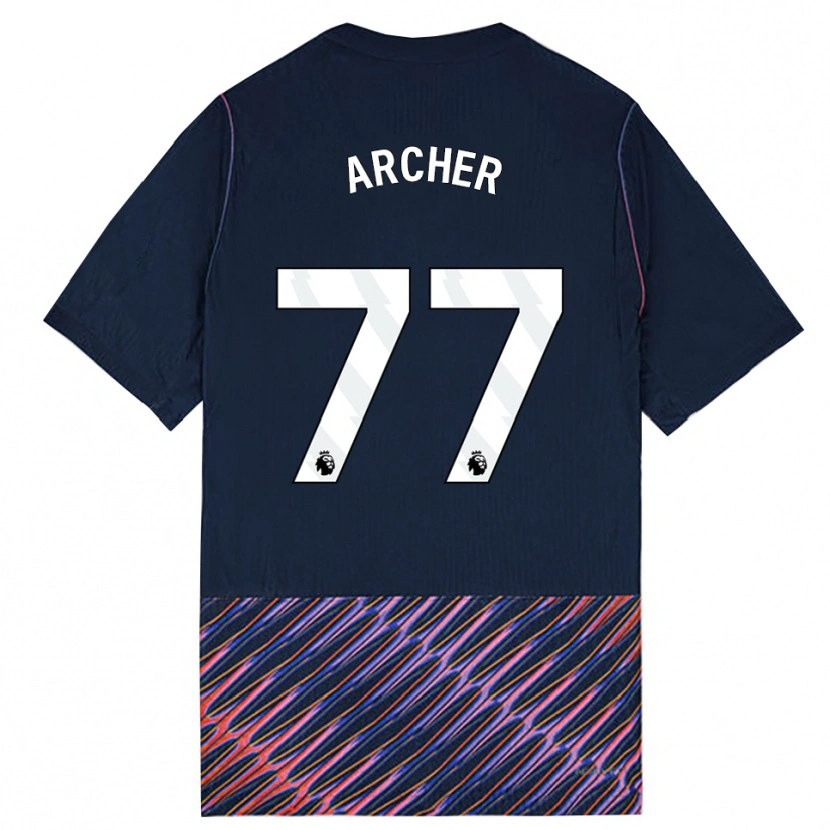 Danxen Donna Maglia Samual Archer #77 Blu Reale Bianco Kit Gara Away 2026/27 Maglietta
