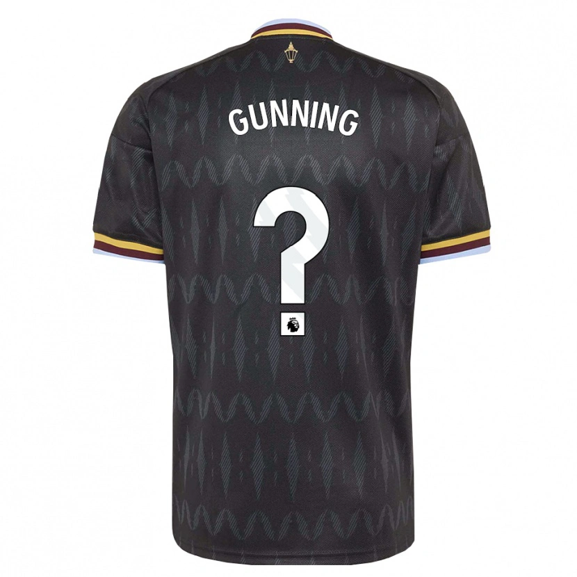 Danxen Donna Maglia Ashton Gunning #0 Blu Fiordaliso Nero Giallo Kit Gara Away 2026/27 Maglietta