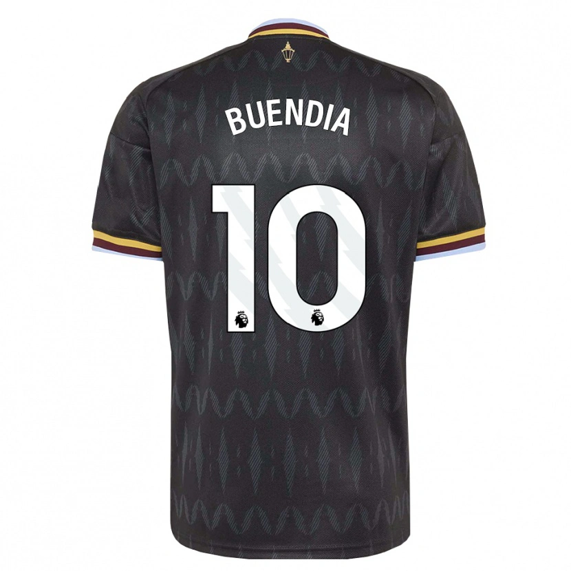 Danxen Donna Maglia Emiliano Buendía #10 Blu Fiordaliso Nero Giallo Kit Gara Away 2026/27 Maglietta