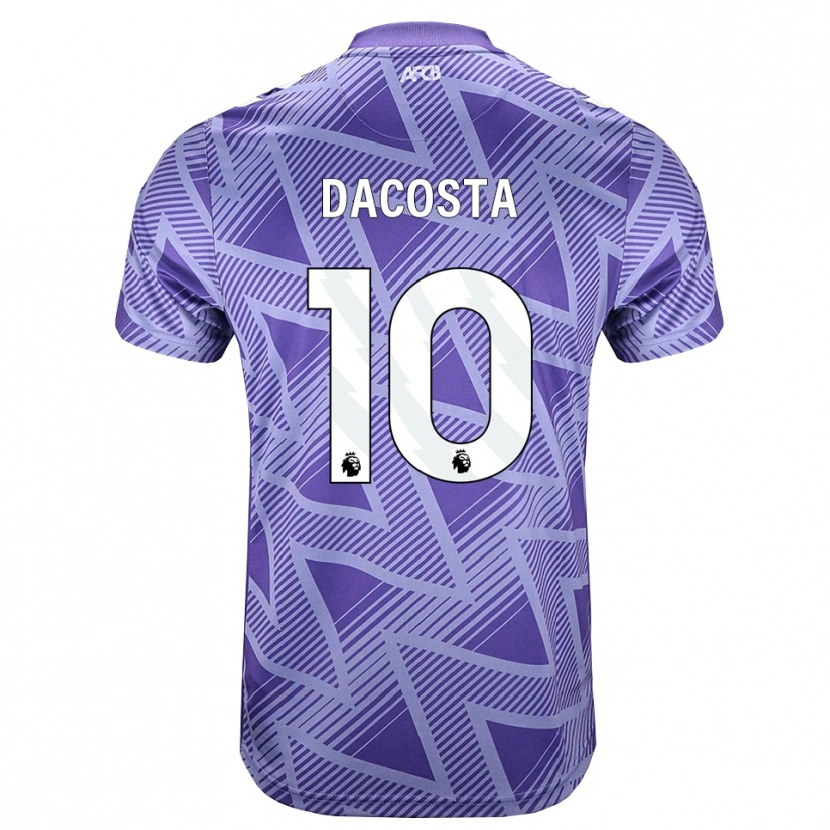 Danxen Donna Maglia Michael Dacosta #10 Rossa Velo Pallido Bianco Kit Gara Away 2026/27 Maglietta