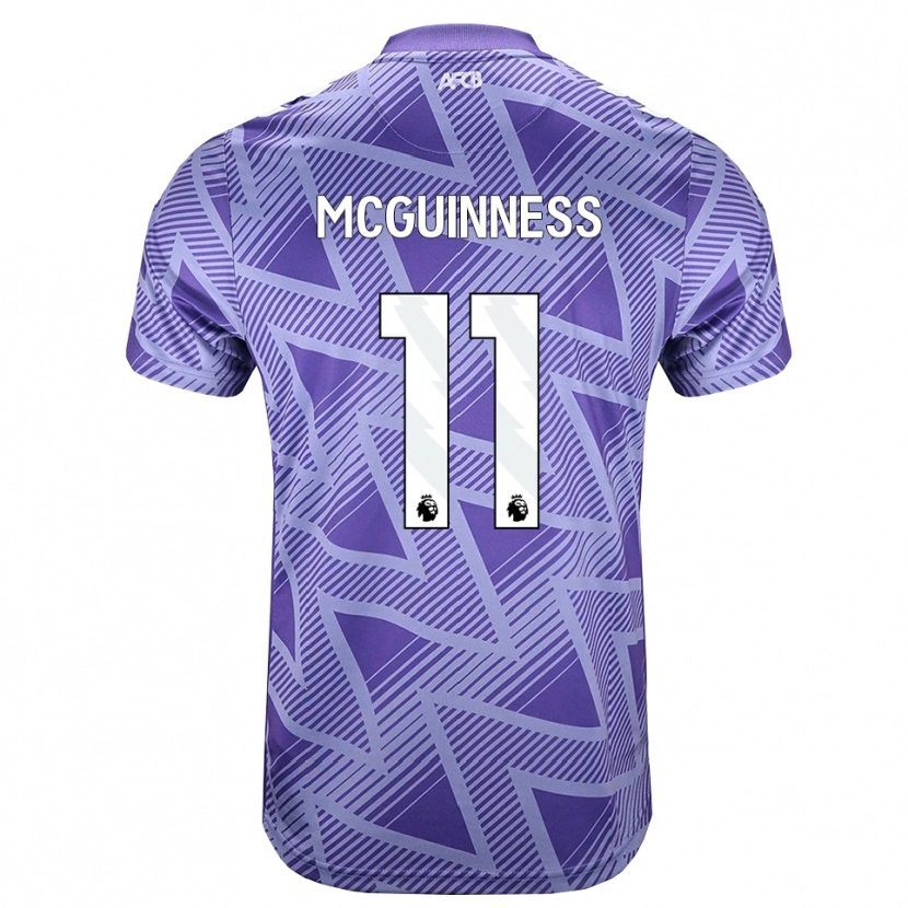 Danxen Donna Maglia Gemma Mcguinness #11 Rossa Velo Pallido Bianco Kit Gara Away 2026/27 Maglietta