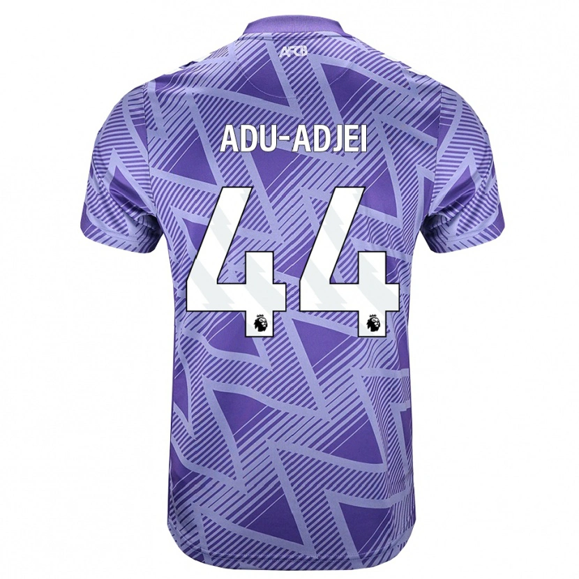 Danxen Donna Maglia Daniel Adu-Adjei #44 Rossa Velo Pallido Bianco Kit Gara Away 2026/27 Maglietta