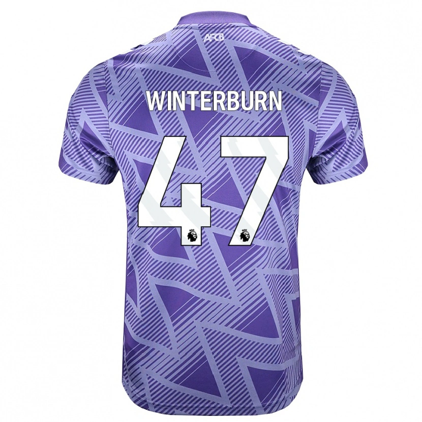 Danxen Donna Maglia Ben Winterburn #47 Rossa Velo Pallido Bianco Kit Gara Away 2026/27 Maglietta