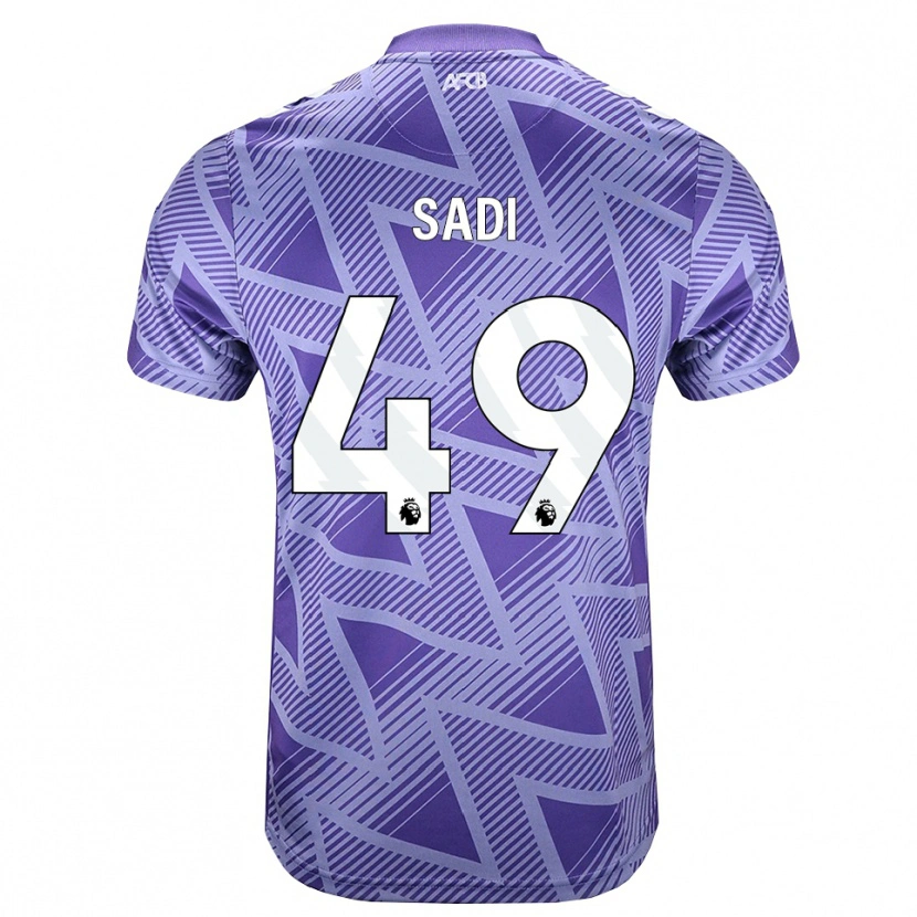 Danxen Donna Maglia Dominic Sadi #49 Rossa Velo Pallido Bianco Kit Gara Away 2026/27 Maglietta