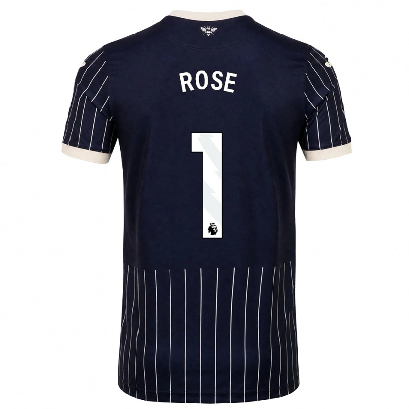 Danxen Donna Maglia Reggie Rose #1 Bianco Nero Kit Gara Away 2026/27 Maglietta