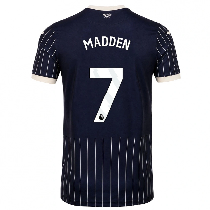 Danxen Donna Maglia Coran Madden #7 Bianco Nero Kit Gara Away 2026/27 Maglietta