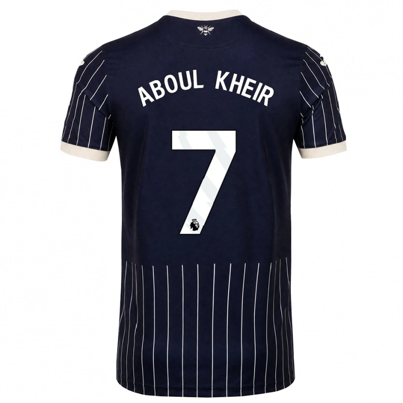 Danxen Donna Maglia Nour Aboul Kheir #7 Bianco Nero Kit Gara Away 2026/27 Maglietta