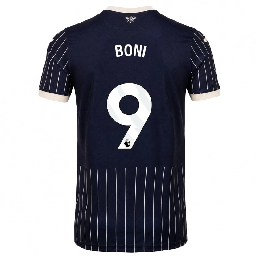 Danxen Donna Maglia Michel Boni #9 Bianco Nero Kit Gara Away 2026/27 Maglietta