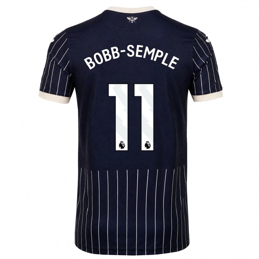 Danxen Donna Maglia Domeiro Bobb-Semple #11 Bianco Nero Kit Gara Away 2026/27 Maglietta