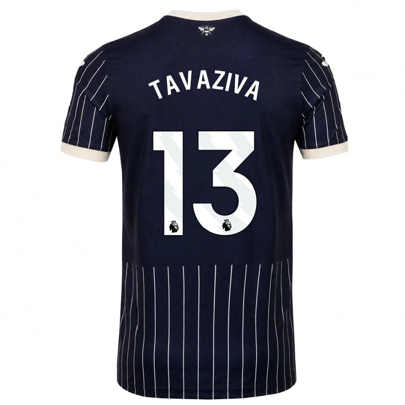 Danxen Donna Maglia Marley Tavaziva #13 Bianco Nero Kit Gara Away 2026/27 Maglietta
