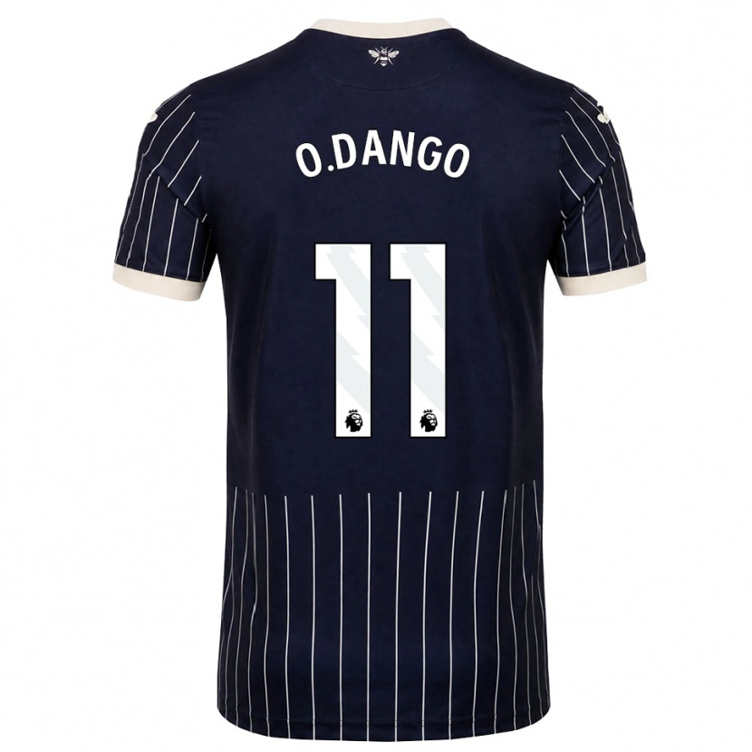 Danxen Donna Maglia Dango Ouattara #11 Bianco Nero Kit Gara Away 2026/27 Maglietta
