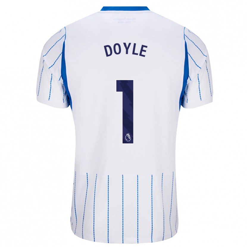 Danxen Donna Maglia Liam Doyle #1 Blu Dodger Bianco Kit Gara Away 2026/27 Maglietta